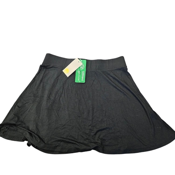 Boden Jersey Athleisure Solid Black Skirt Womens NEW - Picture 3 of 6